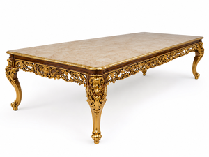 Stylish <b>Wooden</b> Carved Rococo <b>Dining</b> <b>Table</b> Set Rococo <b>Dining</b> Room Furniture for Villas & Mansions OEM Manufacturer & Exporter - Product Image 4