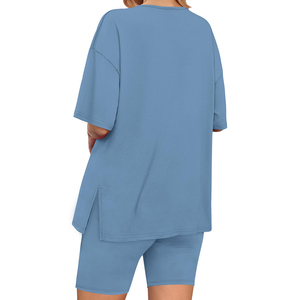 Ensemble d'été de qualité supérieure pour femmes, ultra doux, respectueux de la peau et respirant, produit élégant, ensemble moderne pour femmes - Product Image 2