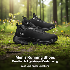 Warrior Chaussures de course pour hommes, respirantes, légères, amortissantes, à lacets, baskets de fitness - Product Image 3