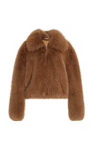 <b>Winter</b> Brown Short Fur Jackets Plus Size Style Real Fox Fur Coat for Women - Product Image 2