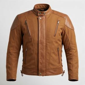 Veste de moto en cuir véritable pour homme de qualité supérieure, nouvelle arrivée, vestes de moto d'hiver, protections amovibles, personnalisables - Product Image 1