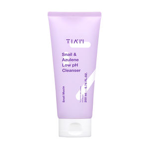 TIAM Nettoyant pour le visage coréen à faible pH Escargot et gel azulène Soins de la peau pour adultes Emballage en tube pratique OBM Supply - Product Image 1