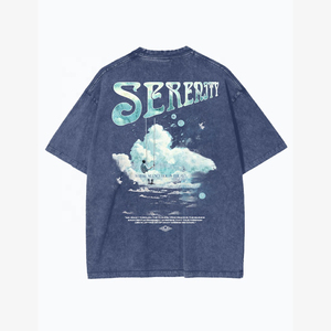 Nouveau T-shirt Homme 2026 en Polyester/Coton de Haute Qualité, Style Streetwear Vintage Délavé à l'Acide, Coupe Classique, Séchage Rapide, Impression Personnalisée Lettres - Product Image 4
