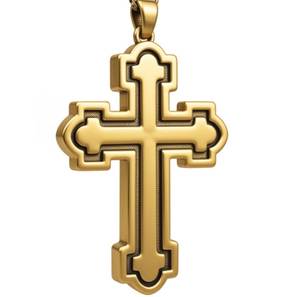 Croix décorative en laiton de qualité supérieure pour la décoration intérieure sacrée de la maison, de l'église et comme symbole religieux dévotionnel. - Product Image 2