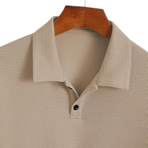 เสื้อโปโลผู้ชายผ้าฝ้าย ระบายอากาศ แขนครึ่งตัว ขายส่งจำนวนมาก - Product Image 4