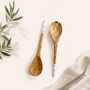 Premium Quality Wood Salad Servers Set Eco-Friendly Wooden Salad <b>Tongs</b> for Tossing and <b>Serving</b> Kitchen Utensils Lowest Price - Product Image 1