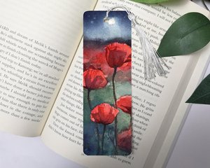 Marcapáginas de Resina con Flores Secas y Borlas, Estilo Ins, para Regalos de Estudiantes y Niños - Product Image 1