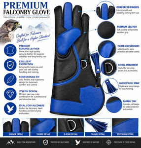 Professional High Quality Low MOQ Waterproof Falconry <b>Gloves</b> Plain <b>Touchscreen</b> Breathable Windproof Eco-Friendly Four Sports - Product Image 2