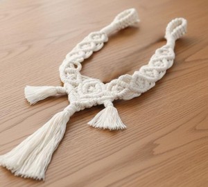 Macrame Curtain <b>Tiebacks</b> | Handmade Cotton Boho Window Holdbacks - Product Image 1