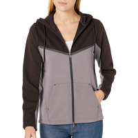 Sweat à capuche zippé pour femme, hiver, avec poche latérale, qualité supérieure, grande taille, respirant, imperméable, 100% coton, design portable