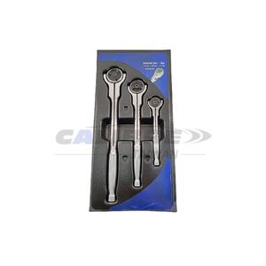 Jeu de clés à cliquet à tête pivotante TAIWAN CALIBRE 3 pièces 1/2" 1/4" 3/8" à commande manuelle OEM Garantie 1 an - Product Image 1