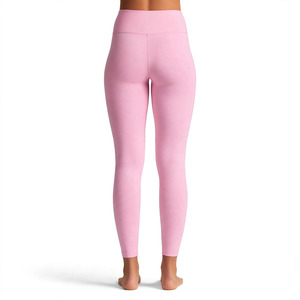 Leggings de Cintura Alta para Mujer, Color Personalizado, Largos, de Color Sólido, Elásticos, Transpirables, Tejidos, para Todas las Temporadas, Estilo Básico - Product Image 2