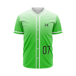 Camisetas de Béisbol Personalizadas para Hombre con Botones, Logotipo Frontal Personalizado, Nombre del Jugador, Impresión en Serigrafía, Secado Rápido, Transpirables, Antiolor - Product Image 5
