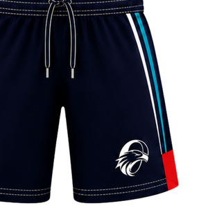 Pantalones Cortos de Rugby Personalizados en Negro, Rojo y Azul, Uniforme de Equipo, Transpirables, Ligeros, Ropa Deportiva Personalizada para Entrenamiento, Pantalones Cortos Deportivos de Alto Rendimiento - Product Image 4