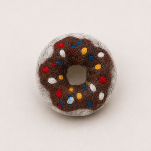 <b>Wool</b> Felt Sprinkle Donut Pretend Play Food Toy Handmade Educational 3-6 Years Unisex Kids Toy Wholesale Bulk - Product Image 4