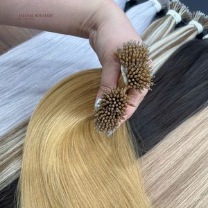 Human Hair Extension Remy Nano Tip Keratin Hair Blonde Double Drawn Wholesale Price No Synthetic Raw Hair Vietnamese Vendors - Product Image 3