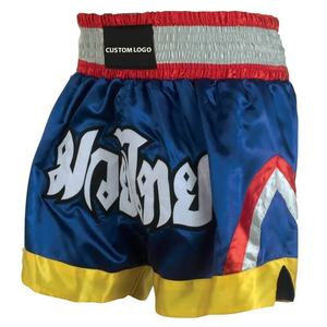 กางเกงขาสั้น MMA แบบสั้นสำหรับผู้ชายกางเกงขาสั้นชกมวยแบบสั่งตัดสำหรับผู้ชายกางเกงมวยไทยแบบ2024ขายส่งใหม่ - Product Image 2