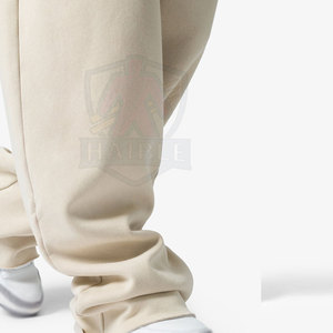 Pantalons de jogging amples personnalisés pour hommes, en coton mélangé doux, avec cordon de serrage réglable - Product Image 6