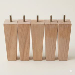 Factory Direct Export Tapered Wood <b>Sofa</b> Legs M8 Thread Furniture Hardware Feet Wooden Legs For <b>Sofa</b> Couch <b>Bed</b> Sideboard - Product Image 1