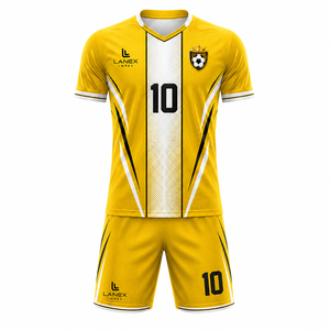 Conjunto de Uniforme de Fútbol Personalizado Premium para Hombre, Camiseta y Pantalones Cortos, Transpirable, Sublimado, Ropa Deportiva para Equipo, Entrenamiento y Partido - Product Image 1