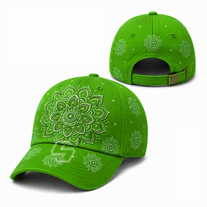 Casquette de baseball 6 panneaux structurée en coton 100 % personnalisable OEM/ODM avec fermeture snapback pour le sport toutes saisons - Product Image 2