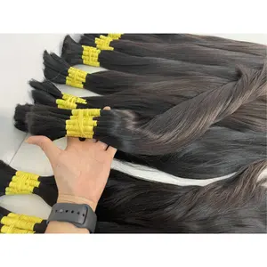 Penjualan paling laris pemanjangan rambut gelombang lurus halus Vietnam rambut Virgin Remy rambut manusia jumlah besar
