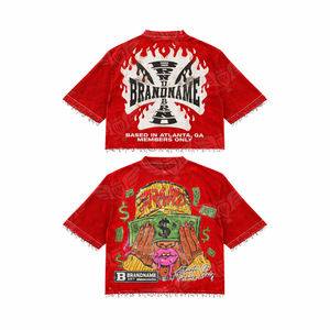 Camiseta Gráfica Amarilla 2026 al por Mayor, Estilo Urbano Oversize con Estampado de Dinero para Hombre y Mujer - Product Image 6