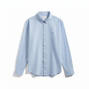 Chemise Oxford Homme Anti-Plis à Manches Longues Ajustée 100% Coton Respirante Durable Moderne Décontractée Col Rabattu Imprimée Automne - Product Image 5