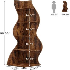 Armadio con Ripiani per Organizzazione di Libri e Oggetti - Product Image 2