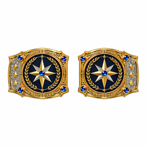 Ceinture de champion personnalisée plaquée or avec strass bleus, sangle en cuir de qualité supérieure, récompense personnalisée pour le champion de boxe et de lutte - Product Image 6