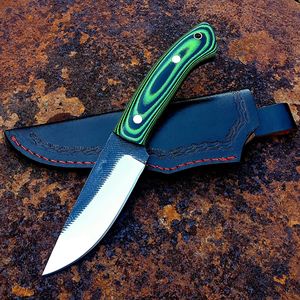 Couteau utilitaire à lame fixe personnalisé pour la chasse, le camping et le bushcraft, manche en Micarta pleine longueur, fournisseur OEM ODM en gros - Product Image 1