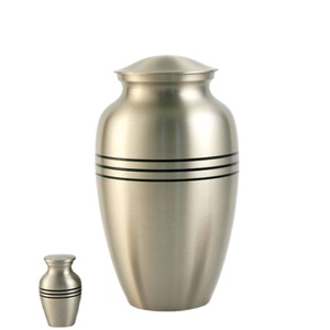 Nouveau métal aluminium classique prix de gros qualité Unique meilleure vente urnes crémation cendres humaines pour adulte personnalisé fini - Product Image 1