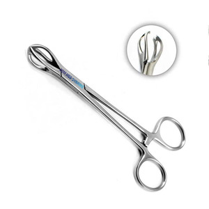 Pince à tissus droite en acier inoxydable de 16 cm, instrument chirurgical manuel pour la manipulation d'éponges, personnalisable OEM - Product Image 1