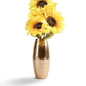 Nouvel Arrivage : Pot de Fleurs Décoratif d'Intérieur Style Élégant, Vase en Métal de Grande Qualité Fait Main pour Table de Salon - Product Image 5