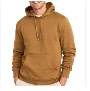Sweat à capuche polaire personnalisé pour homme de haute qualité, coupe classique, motif uni, polyester/coton, séchage rapide, respirant, devant - Product Image 1