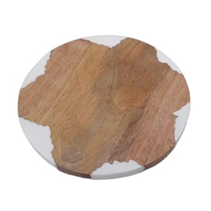 Sous-verres en résine de qualité habituelle en résine époxy et bois décoratif carré rond en résine époxy utiliser Home Bar Kitchen - Product Image 1