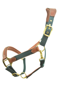Premium Quality Horse Leather Halter with Fancy Stitching Custom Name Plate Nylon Leather Materials Customizable Indian Supplier - Product Image 6