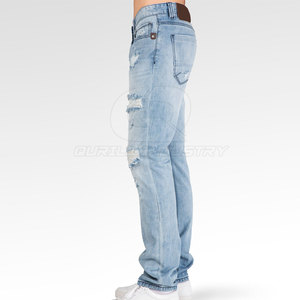 Durable Style Modern Fit Casual Men Straight Canvas <b>Jeans</b> Pant Breathable Lightweight Fabric Comfortable for Long <b>Working</b> Hours - Product Image 4