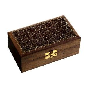 Boîte en bois artisanale pour le rangement et l'organisation à domicile - Product Image 4