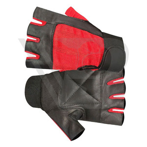 High Men's Lightweight Breathable Half-<b>Finger</b> Fitness Gloves Non-Slip Custom Logo Available Leather Workout Racing Bicycle - Product Image 4