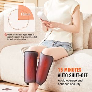 Massaggiatore per Polpacci a Compressione d'Aria a 3 Modalità con Calore e 2 Livelli di Riscaldamento - Massaggiatore 2-in-1 per Polpacci per un Sollievo Confortevole - Product Image 5