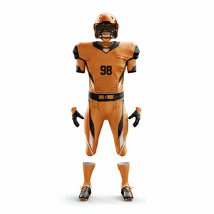<b>Cheap</b> Bulk Custom Men's American Football Uniforms Front 100% Polyester Sublimation Breathable Quick Dry Short Plus Size All - Product Image 4
