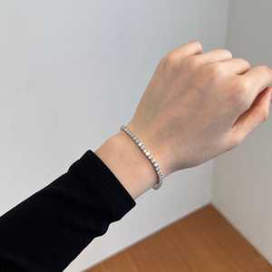 10 Ct Sparkling Diamond Tennis <b>Bracelets</b> CVD Round Lab Grown Box Clasp Minimalist Classic Luxury Jewelry 10K 14K 18K <b>Solid</b> Gold - Product Image 2