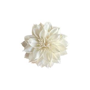 Fleur de dahlia, fleurs en bois de Sola 9-9,5 cm, tige en fibre de plantes de Sesbania, aromathérapie artisanale - Product Image 1