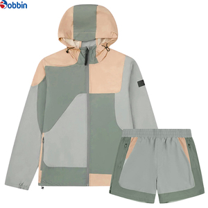 Conjunto Deportivo de 2 Piezas para Hombre con Logotipo Personalizado, Chaqueta Deportiva y Pantalones Cortos, Ropa Deportiva de Moda, Nueva Llegada, Conjunto Informal Cortavientos - Product Image 3
