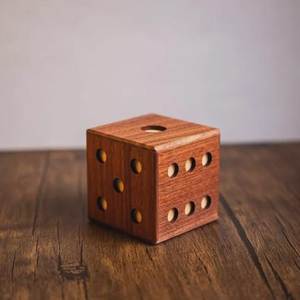 Natural Wooden Polyhedral Dice Artisan Crafted Eco-Friendly Durable <b>Set</b> for Tabletop Board Games Tradebyd - Product Image 1