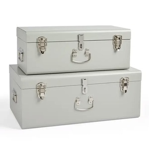 Caja de Almacenamiento Rectangular de Metal Unicorn Handicrafts Europe |   Cofre Decorativo Vintage Duradero, Sostenible y Fácil de Limpiar para el Hogar - Product Image 4