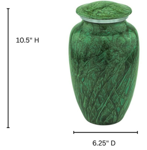 Urnes funéraires en laiton pour adultes, urnes artisanales pour cendres d'hommes et de femmes, urnes décoratives, urnes funéraires - Product Image 2