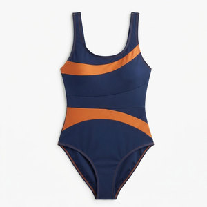 Traje de Baño Deportivo de Una Pieza para Mujer, Duradero, con Estampado Deportivo Personalizado, Tejido de Secado Rápido, para Piscina, Playa, Entrenamiento, Venta al Por Mayor - Product Image 1