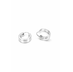 Boucles d'oreilles simples sans pierre par DW pour femmes, bijoux élégants minimalistes en argent, boucles d'oreilles élégantes et simples pour un usage quotidien - Product Image 1